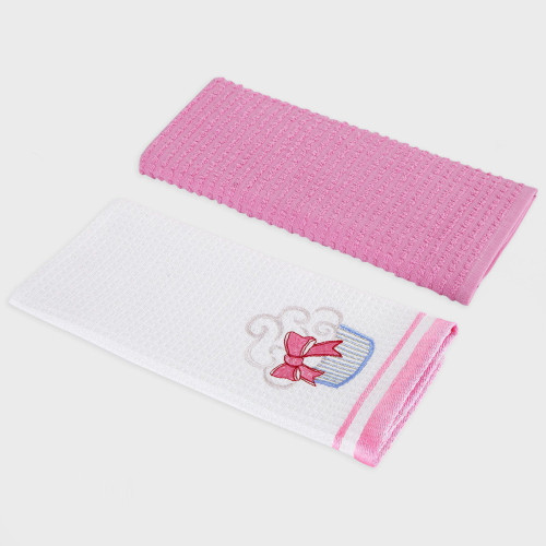 Набор полотенец Arya Home "Cupcake", кухонные, 40x60, хлопок, 2 шт (8680943104359)