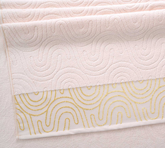 Полотенце Comfort Life (Текс-Дизайн) "Крит белый песок", для ванной, 50x90, махровая ткань (КртБп50905аи)