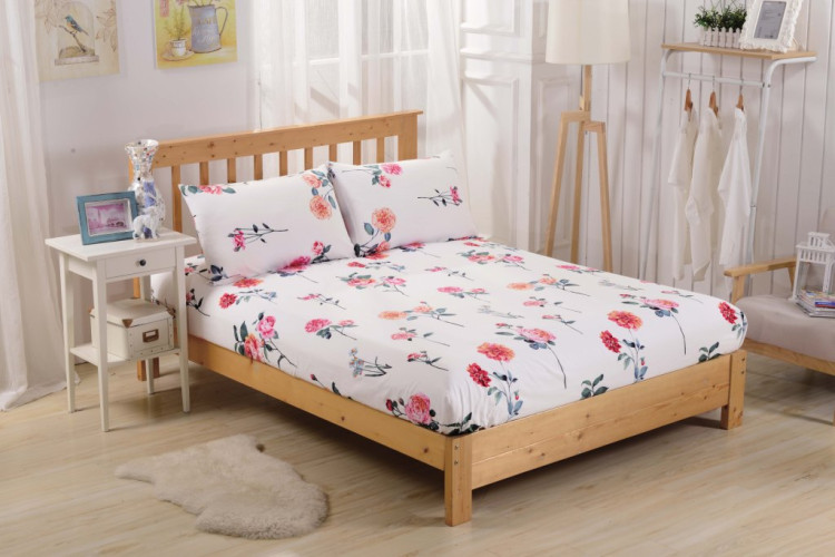 Простыня Valtery "PCT-R-196", 180x200, сатин, на резинке (PCT-R-196-1475)