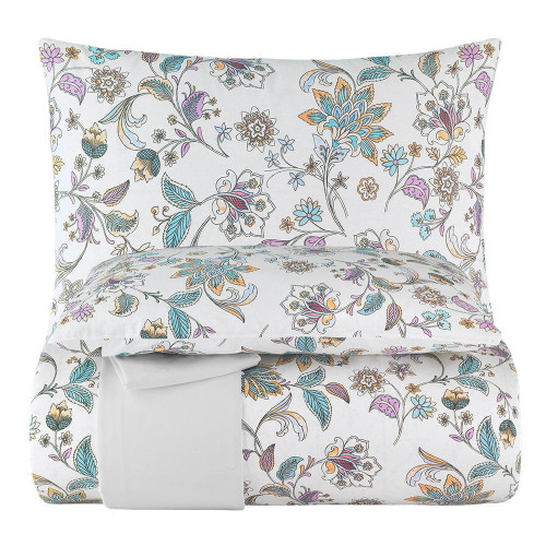 Постельное белье Arya Home "Cream Blossom", 1.5-спальный, ранфорс, печатное (8680943211972)