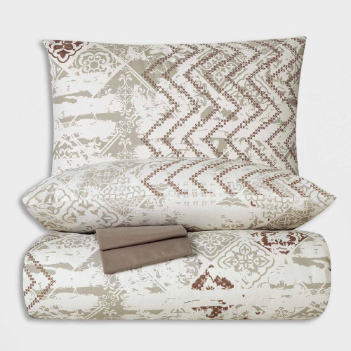 Постельное белье Arya Home "Vista", 1.5-спальный, ранфорс, печатное (8680943099709)