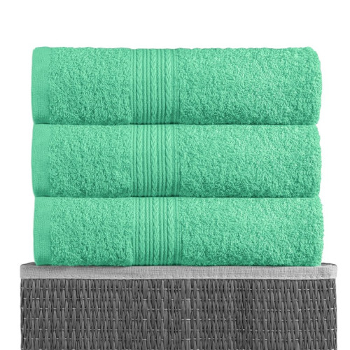 Полотенце BAYRAMALY, 100x180, махровая ткань (BAYRAMALY -100х180-св. зе)