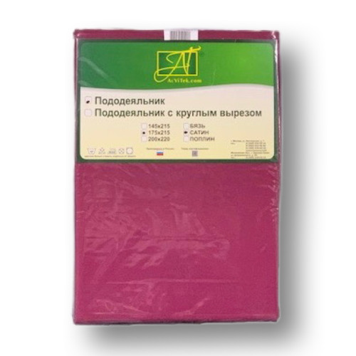 Пододеяльник AlViTek (АльВиТек), 175x215, сатин (ПОД-СО-20-БОЖ)