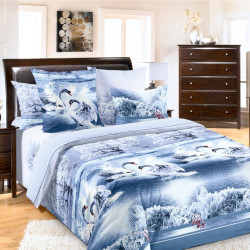 Постельное белье Чебоксарский Текстиль "Swan Lake", 2-спальный, бязь (Swan Lake-173)