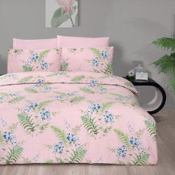 Постельное белье Arya Home &quot;Palm&quot;, 1.5-спальный, ранфорс, печатное (8680943211927)