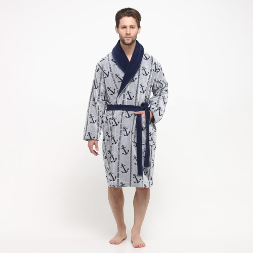 Халат Arya Home "Anchor", 2XL, хлопок (8680943096593)