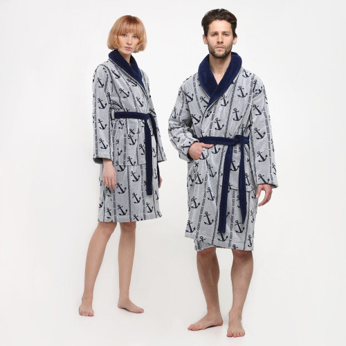 Халат Arya Home "Anchor", 2XL, хлопок (8680943096593)