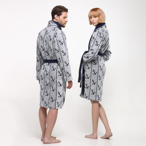 Халат Arya Home "Anchor", 2XL, хлопок (8680943096593)