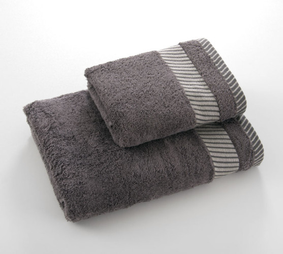 Полотенце Comfort Life (Текс-Дизайн) "Базель серый шато", для ванной, 50x90, махровая ткань (БзлСш5090500)