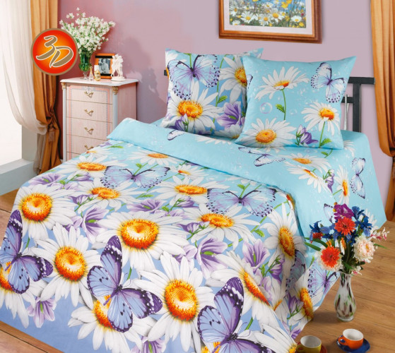 Постельное белье Чебоксарский Текстиль "Vasilina", евро, бязь (Vasilina-172)