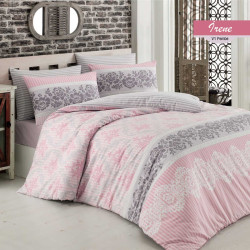 Постельное белье Arya Home &quot;Irene&quot;, 1.5-спальный, ранфорс, печатное (8680943046130)