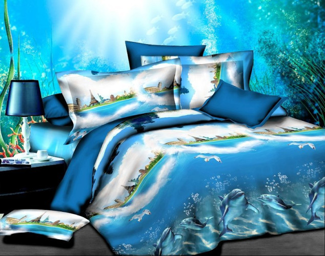 Постельное белье Valtery "SF-11", 3D, 2-спальный, полисатин (SF-11-173)
