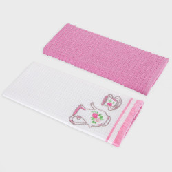 Набор полотенец Arya Home &quot;Tea Cup&quot;, кухонные, 40x60, хлопок, 2 шт (8680943104366)