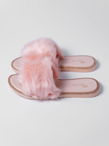 Тапочки Arya из Искусственного Меха Fur Розовое Золото, 39