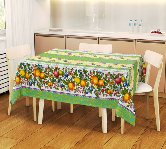 Скатерть Текс-Дизайн "Фруктовая палитра 1", 145x180, рогожка (С180Р200171)