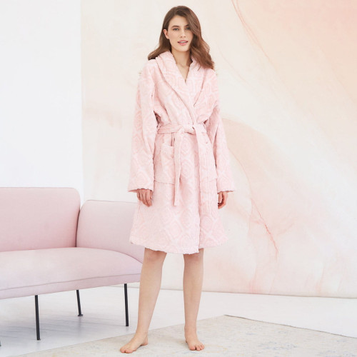 Халат женский Arya Home "Harmony", L, бархат (8680943094674)