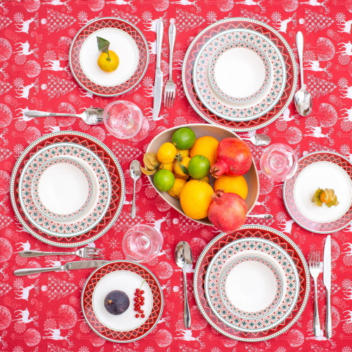 Скатерть Arya Home "X-Mas Festive", 140x140, полиэстер (8680943210487)