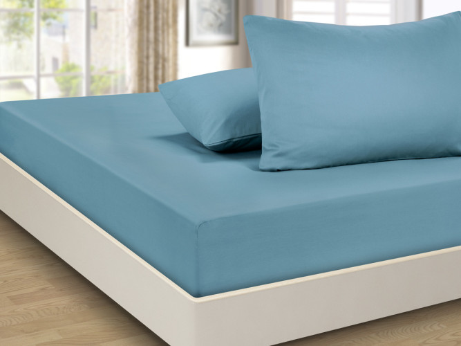 Простыня Valtery "PRC-R-17", 200x200, сатин, на резинке (PRC-R-17-1785)