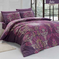 Постельное белье Arya Home "Julie", 1.5-спальный, ранфорс, печатное (8680943053305)