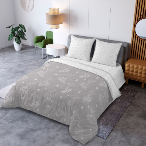 Постельное белье Белиссимо (Текс-Дизайн) "Снежный олень 1", 1.5-спальный, поплин (1150ЛН662991)