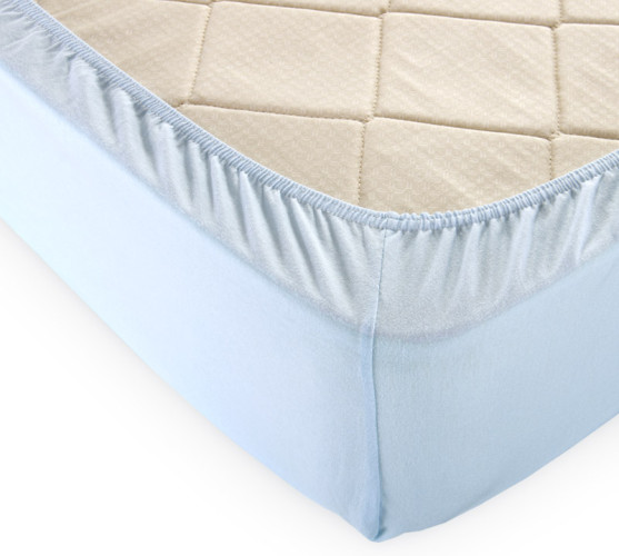 Простыня Текс-Дизайн "Небесный", 160x200, трикотаж, на резинке (ш160200неб)