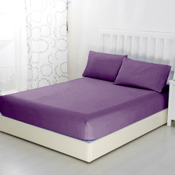 Простыня Текс-Дизайн &quot;Баклажан&quot;, 90x200, трикотаж, на резинке (ш90200бакл)