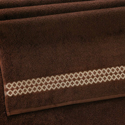 Полотенце Comfort Life (Текс-Дизайн) &quot;Блеск коричневый&quot;, банное, 70x130, махровая ткань (БлсКч713аи35)