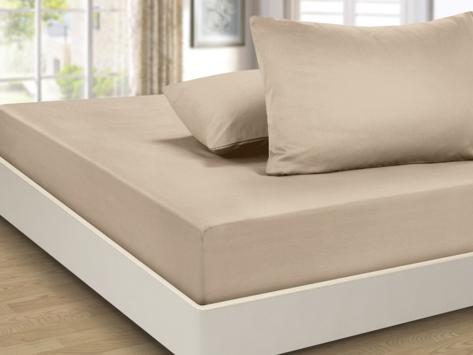 Простыня Valtery "PRC-R-68", 90x200, сатин, на резинке (PRC-R-68-1783)