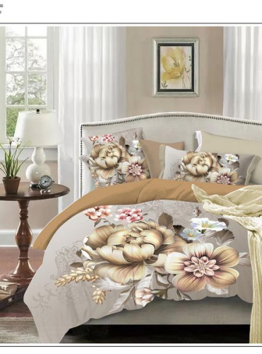 Постельное белье Valtery "SF-34", 3D, 1.5-спальный, полисатин (SF-34-282)