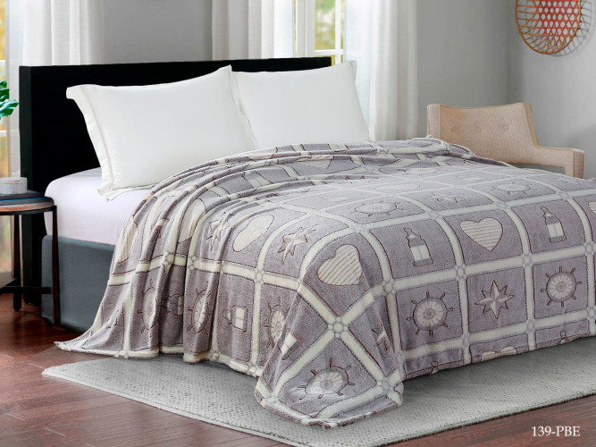 Плед Cleo "BAMBOO", 180x200, велсофт (180/139-pbe/LA)