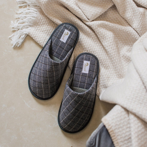 Тапочки Arya Мужские, Merlin, 42-43 Серый, Коричневый