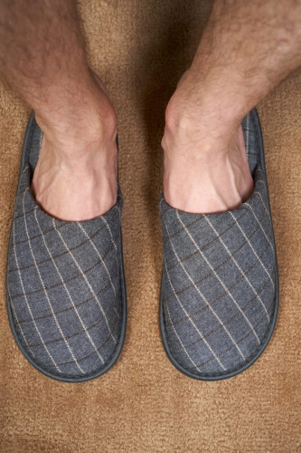 Тапочки Arya Мужские, Merlin, 42-43 Серый, Коричневый