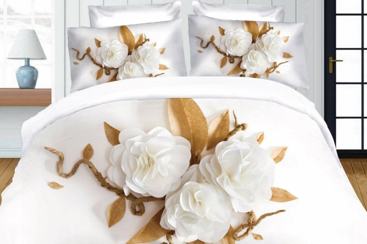 Постельное белье Valtery "SF-35", 3D, семейный, полисатин (SF-35-171)