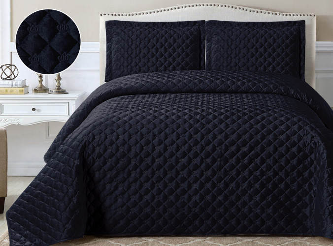 Покрывало Tango (Танго) "French crown", 240x260, велюр (FC2426-04 код2334)