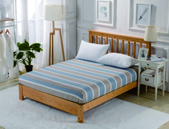 Простыня Valtery "PCT-R-238", 160x200, сатин, на резинке (PCT-R-238-1784)