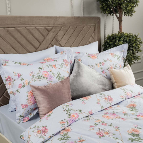 Постельное белье Arya Home "Sakura", евро, сатин, печатное (8680943079916)