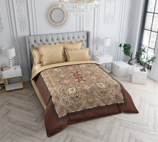 Постельное белье Legends (Текс-Дизайн) "Восточное солнце", евро, сатин, на молнии (L7323FG22029)