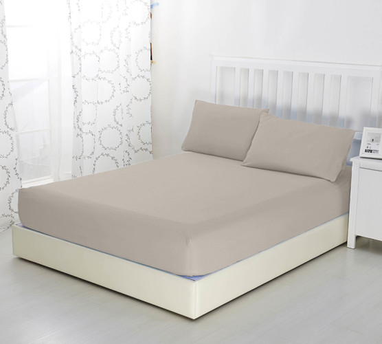 Простыня Текс-Дизайн "Какао", 140x200, трикотаж, на резинке (Р512Ткакао)