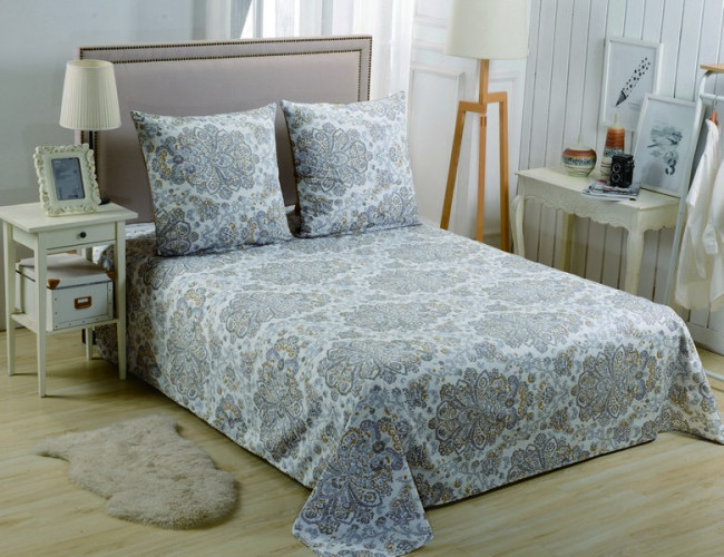 Простыня Valtery "PCR-235", 160x220, сатин (PCR-235-1779)