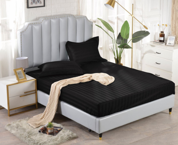 Простыня Valtery "PRST-R-54", 180x200, сатин, на резинке (PRST-R-54-1475)