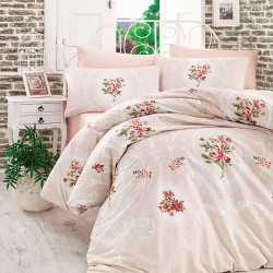 Постельное белье Arya Home "Majesty", 1.5-спальный, ранфорс, печатное (8680943027344)