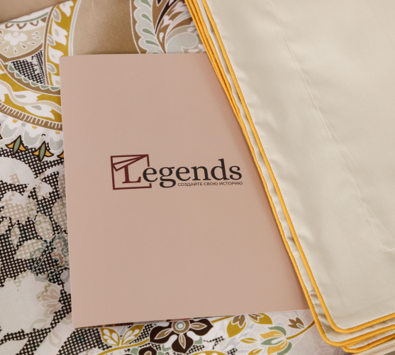 Постельное белье Legends (Текс-Дизайн) "Жемчужные воспоминания", евро, сатин, на молнии (L7323FG22017)