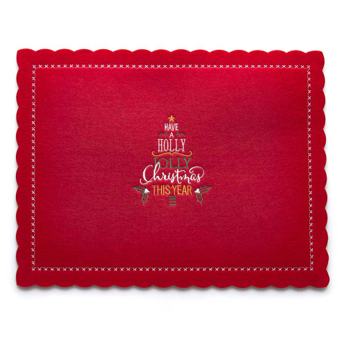 Салфетка Под Столовые Приборы Arya 30x40 Holly Красный