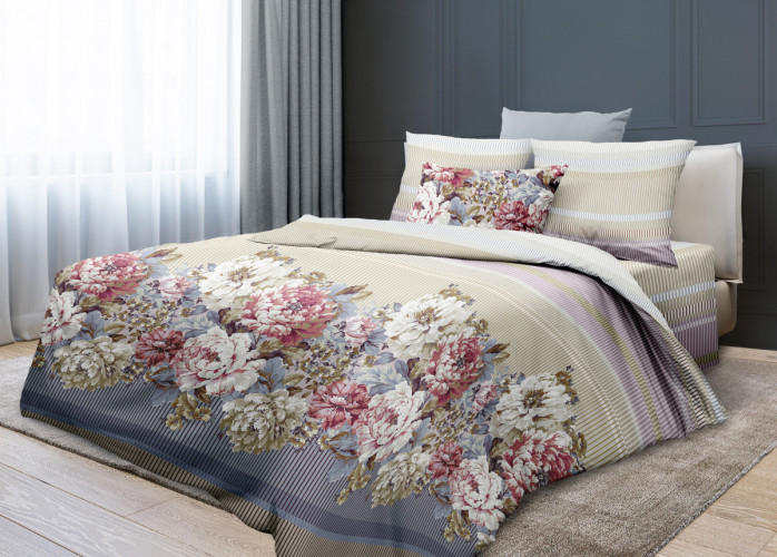 Постельное белье Valtery "AP-97", евро, поплин (AP-97-1253)