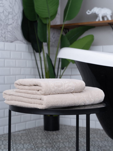 Полотенце Arya Home "Liber", для лица и рук, 50x90, бархат (8680943037473)