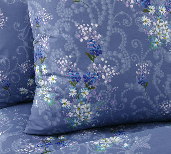 Постельное белье Королевское искушение (Текс-Дизайн) "Белый стих 1", семейный, перкаль (6250ПН209601)