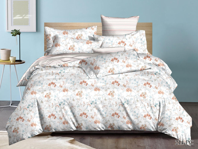 Постельное белье Cleo "Pure Cotton 214-PC", 1.5-спальный, поплин (15/214-PC)