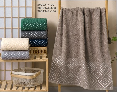 Набор полотенец 7-Я "Геометрия", 70x140, махровая ткань, 6 шт (7-Я-3006344)