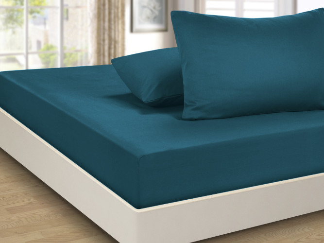 Простыня Valtery "PRC-R-69", 90x200, сатин, на резинке (PRC-R-69-1783)