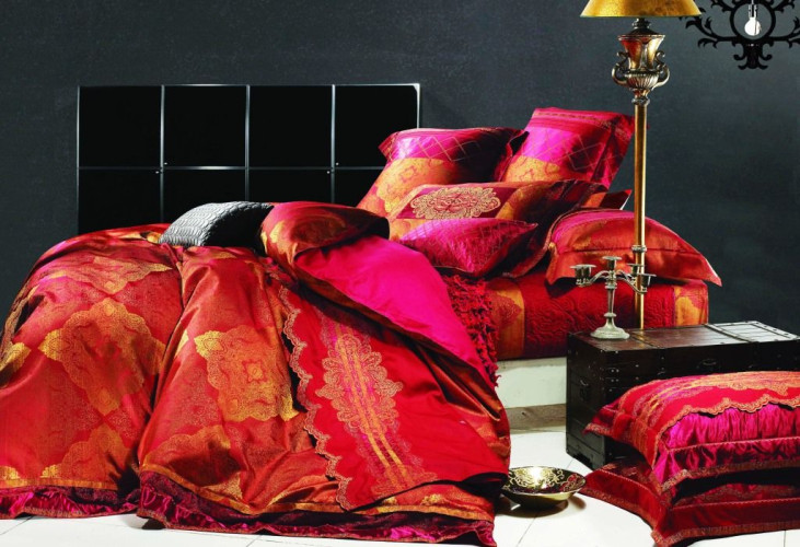 Постельное белье Фамилье "TJ-BEZ-05", 2-спальный, сатин (TJ-BEZ-05-173)